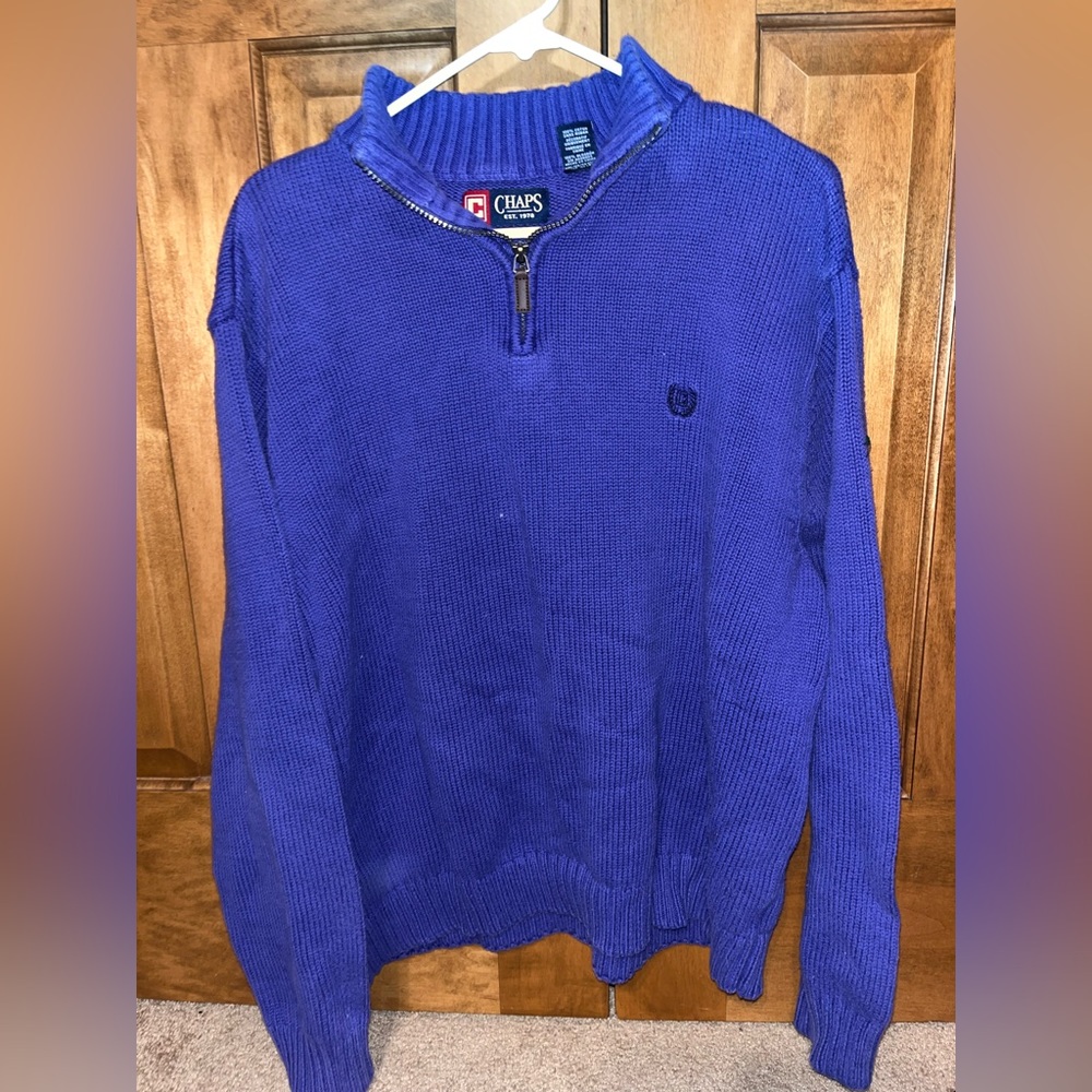 Men’s Chaps quarter zip knit sweater